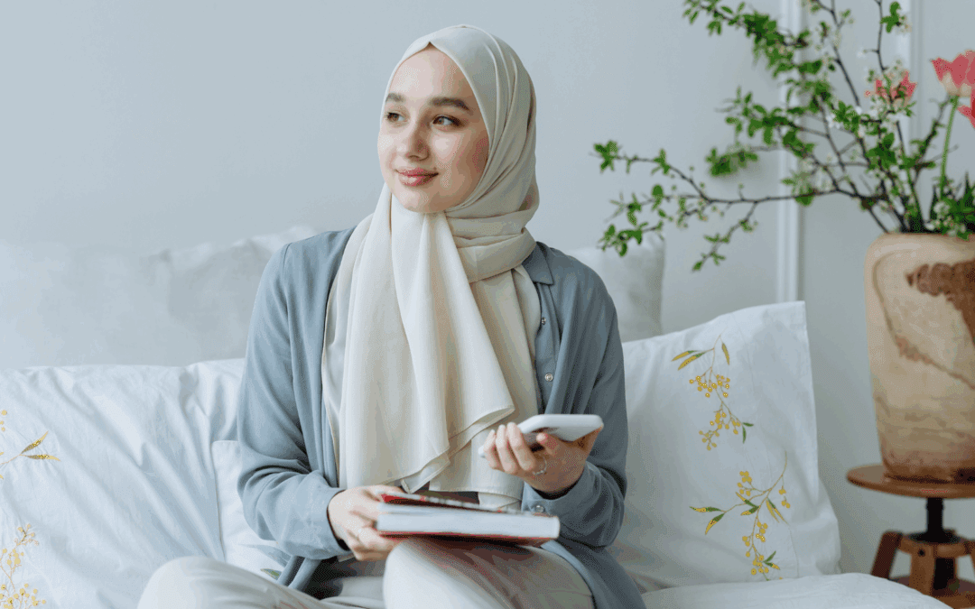a woman in a hijab participating in culturally sensitive therapy